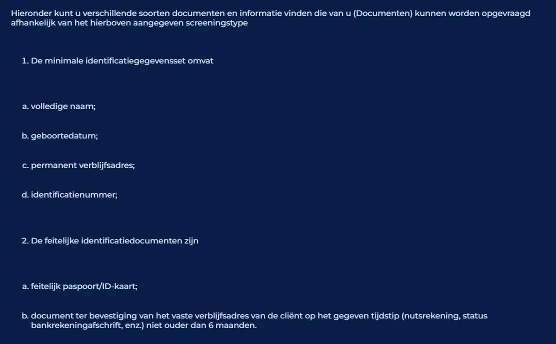 Officiële Carlospin KYC Policy met document- en verificatieregels